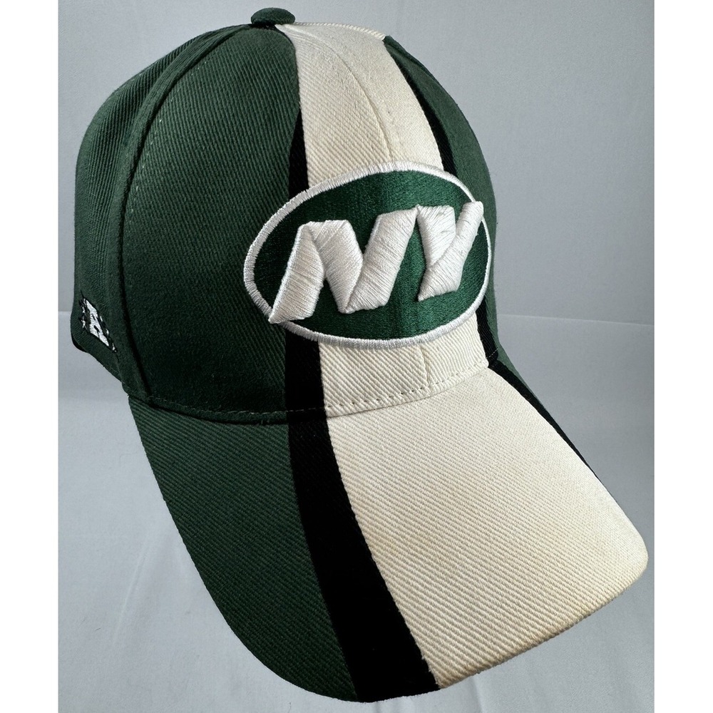 Vintage New York Jets OSFA Strapback Hat Cap NFL Equipment Reebok Green White